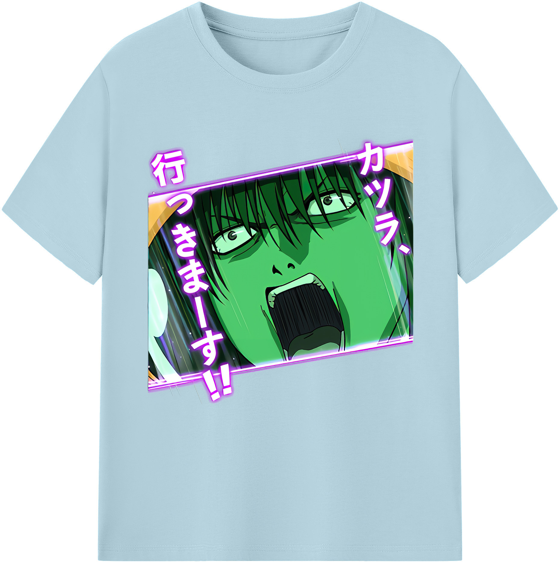（画像用） ぎんたま 坂田銀時（さかたぎんとき） 神楽 志村新八（しむら しんぱち） GINTAMA Sakata Gintoki Kagura Shimura Shinpachi 綿100％半袖Tシャツ（フロントプリント）